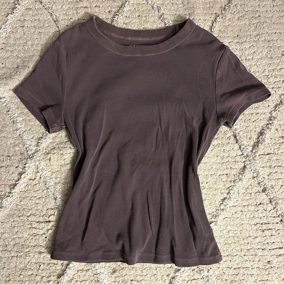 Old Navy Tops - small purple-ish ribbed t-shirt from old navy